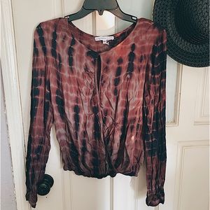 Young Fabulous & Broke tie dye long sleeve top XS Extra Small